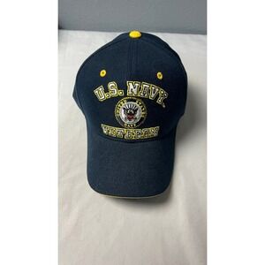 Rapid Dominance US Navy Veteran Hat Navy Blue Embroidered Adjustable Cap VET